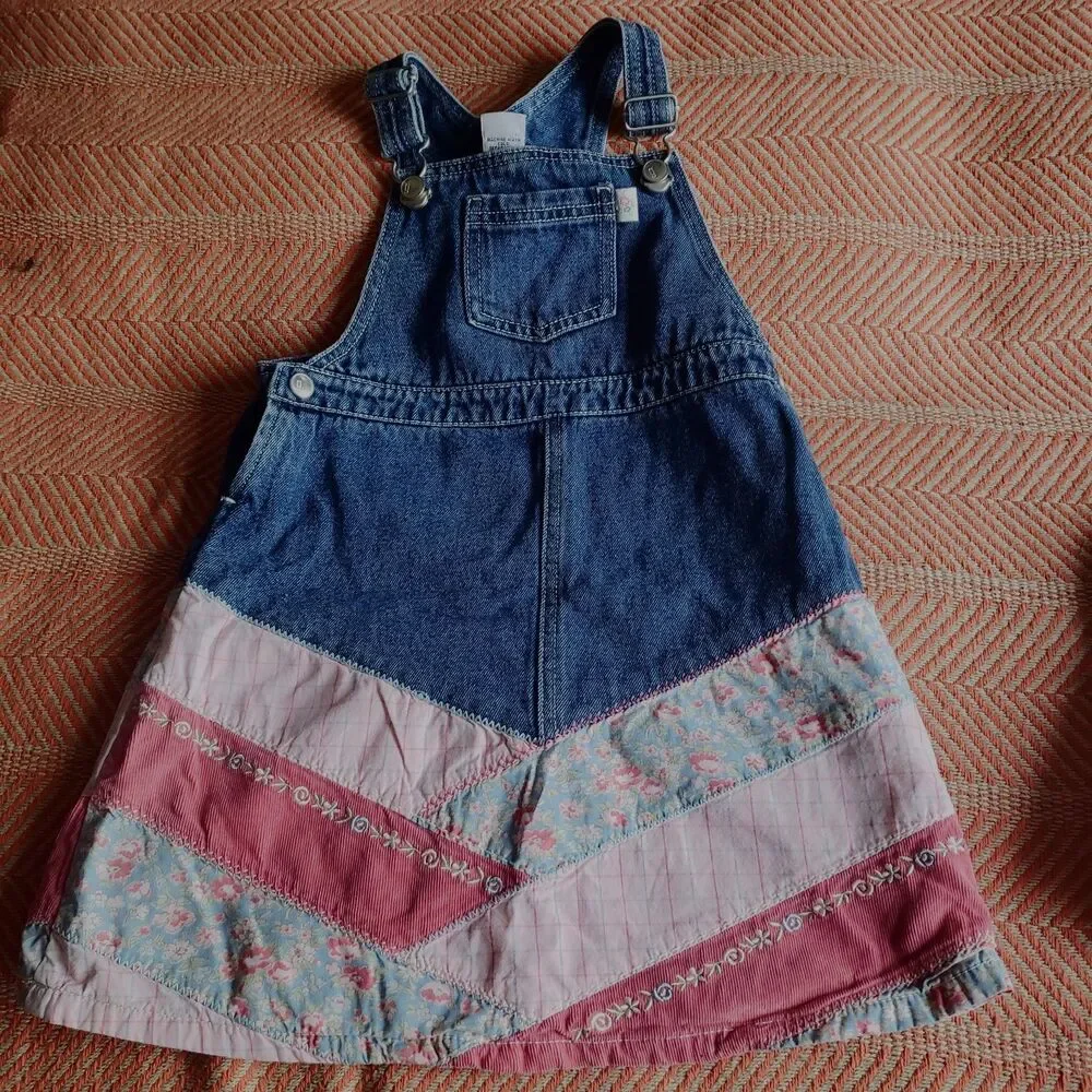 HUGE Gymboree Western Prairie 8pc. Lot Size 4-5 VINTAGE Floral Denim Mix & Match